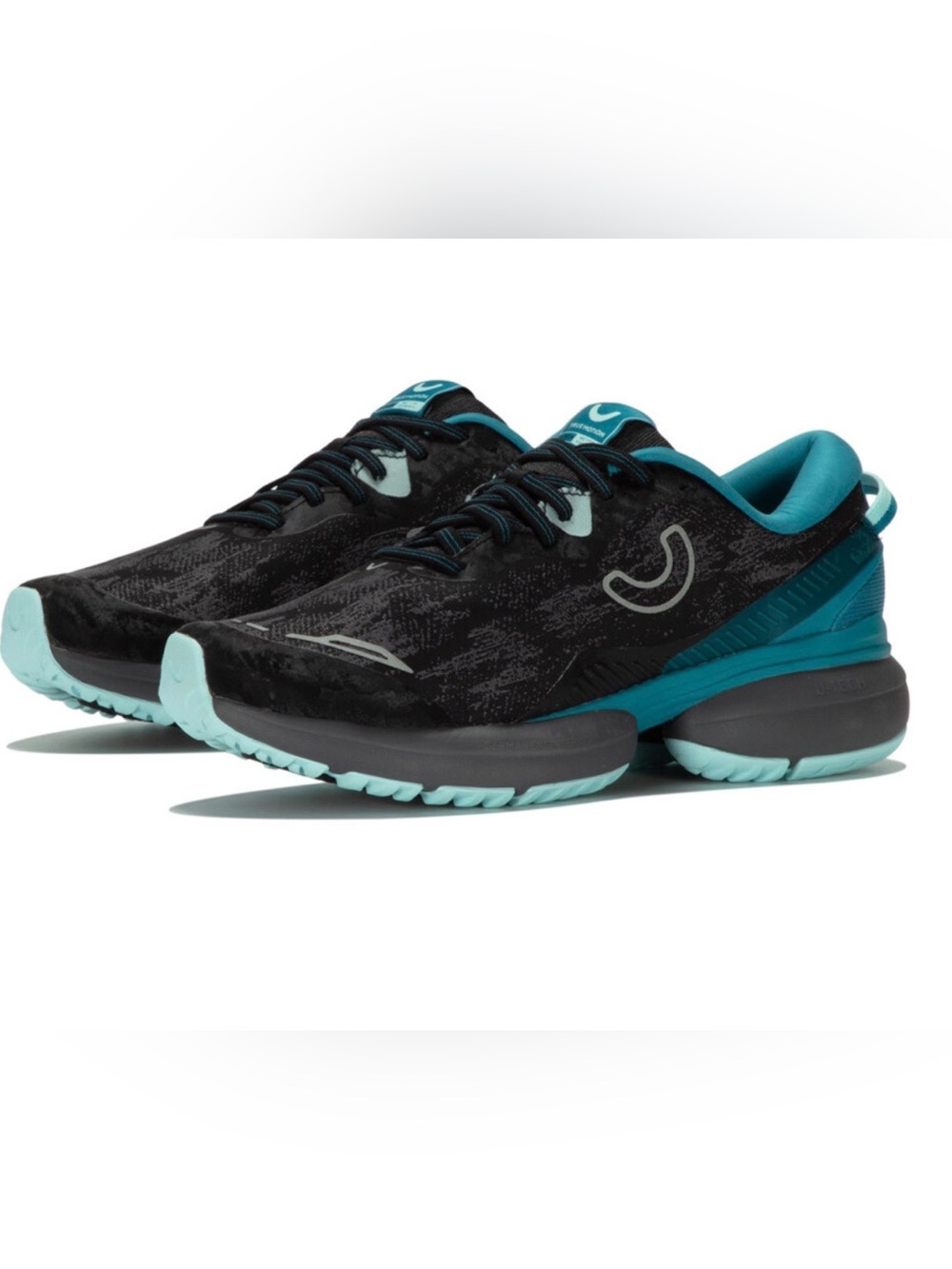 True Motion Women's Black & Teal Athletic Running Shoes size 8.5